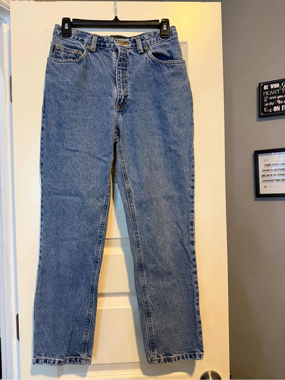 Ralph Lauren Classic Straight-Leg Jeans in Blue Denim